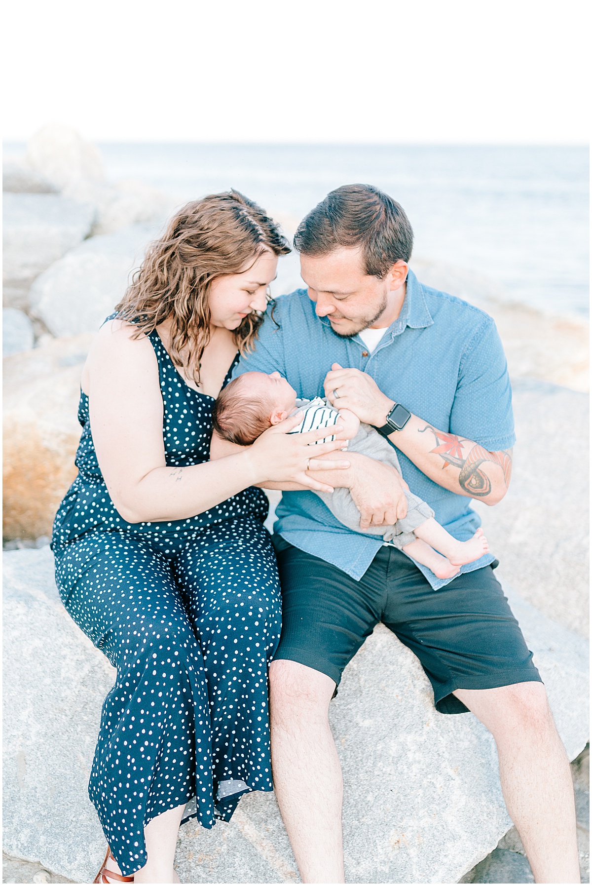 Newborn Family Portraits at Bowers beach Delaware