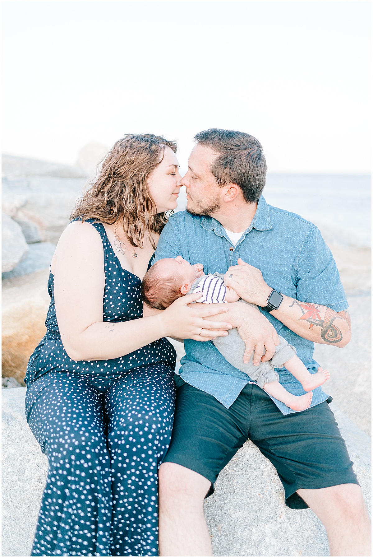 Newborn Family Portraits at Bowers Beach Delaware