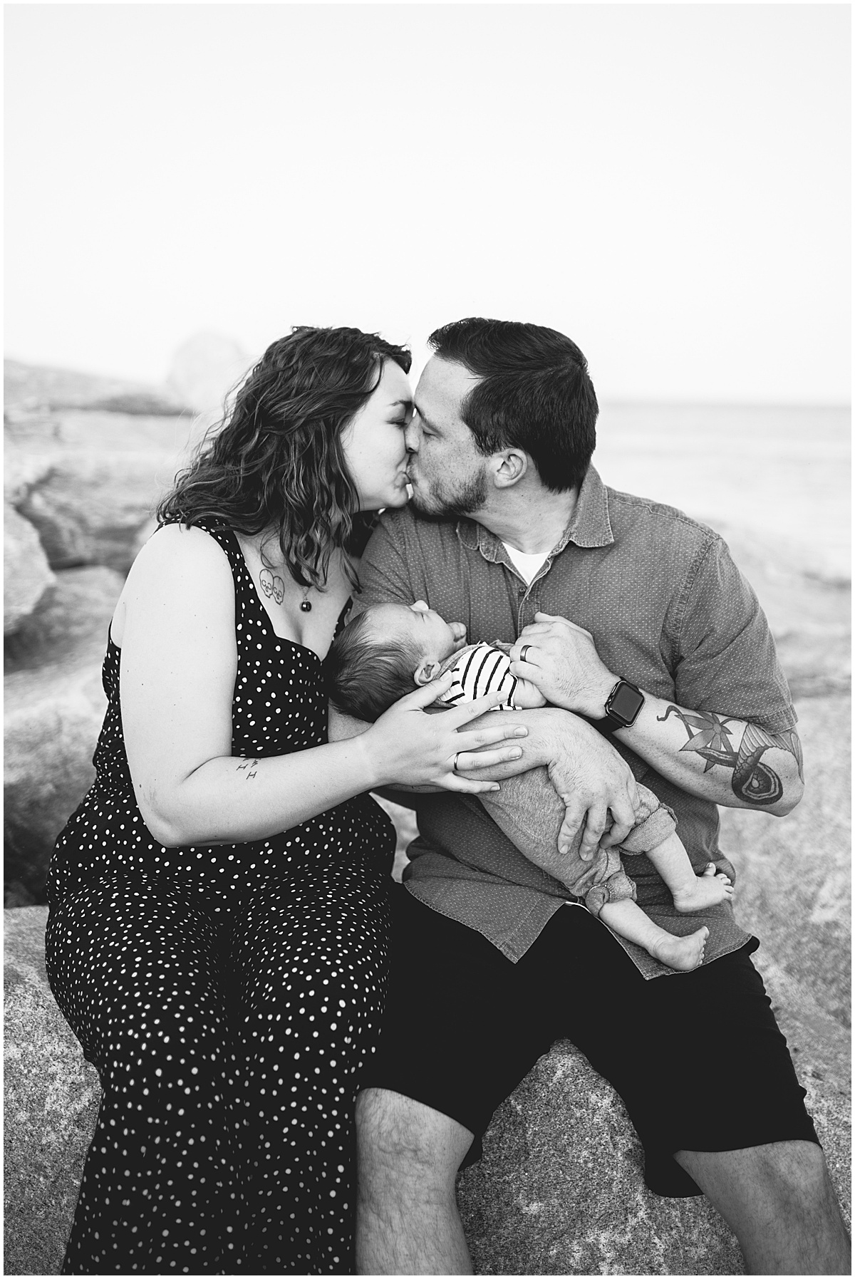 Newborn Family Portraits at Bowers Beach Delaware