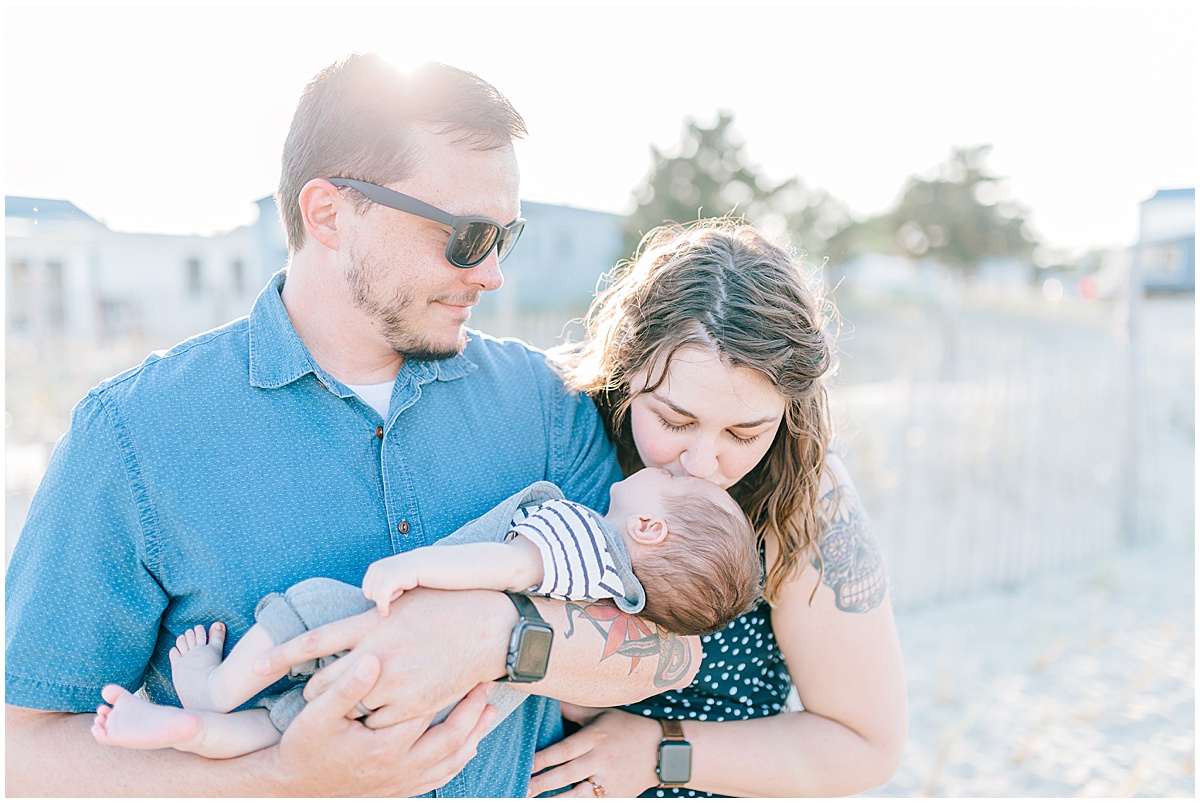 Newborn Family Portraits at Bowers Beach Delaware