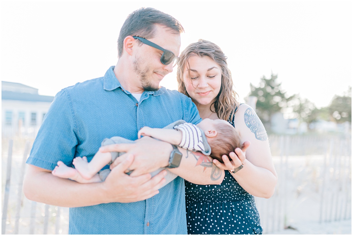 Newborn Family Portraits at Bowers Beach Delaware