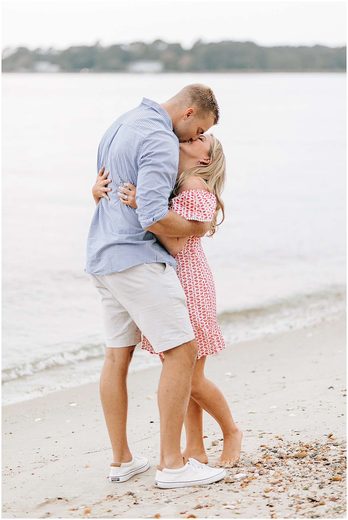 Beach surprise proposal portraits