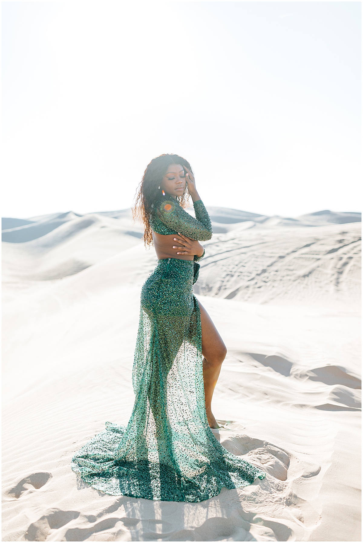 destination birthday portraits at gleams sand dunes in socal