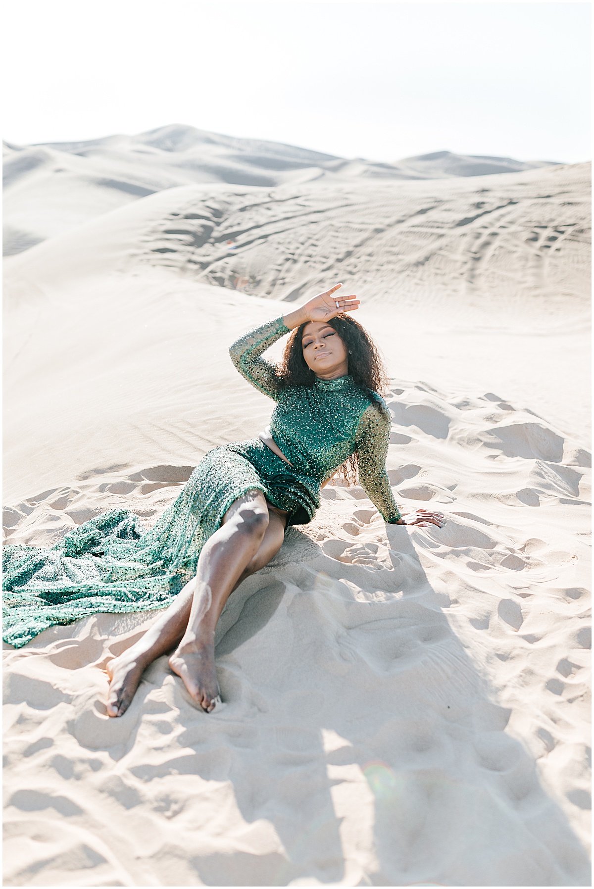 destination birthday portraits at gleams sand dunes in socal