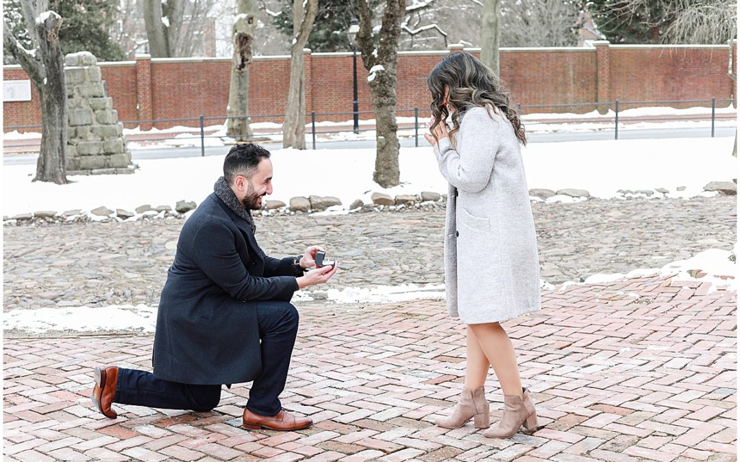 Ruba + Michael’s Surprise Engagement Photos | Old New Castle, Delaware | Portraits