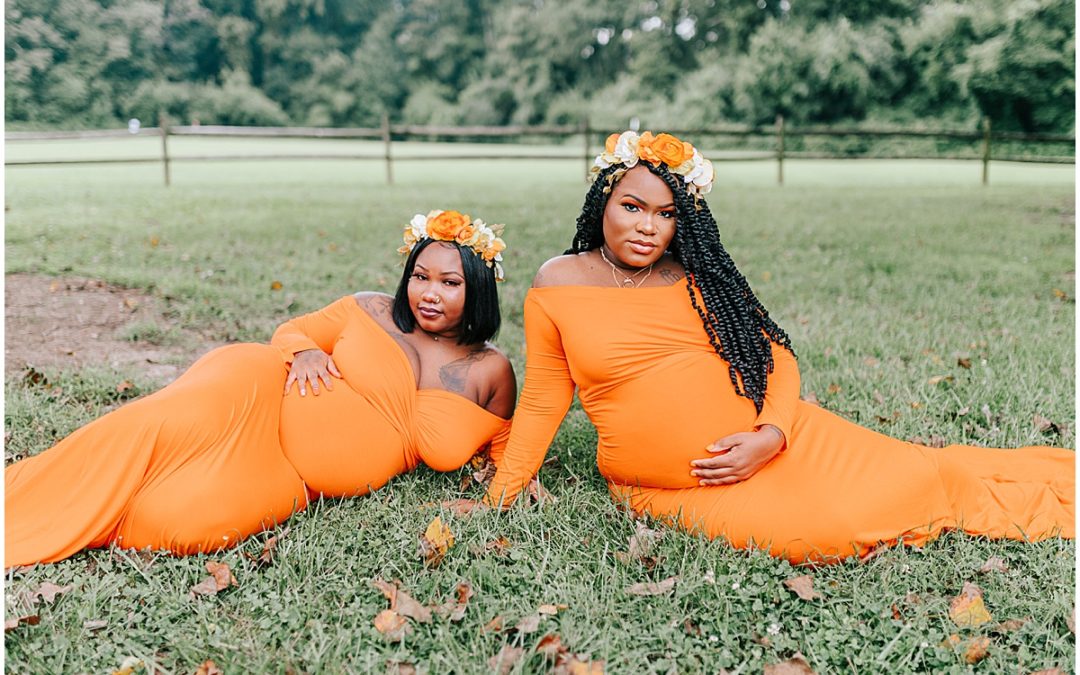 Sister Maternity Portraits in Brecknock Park