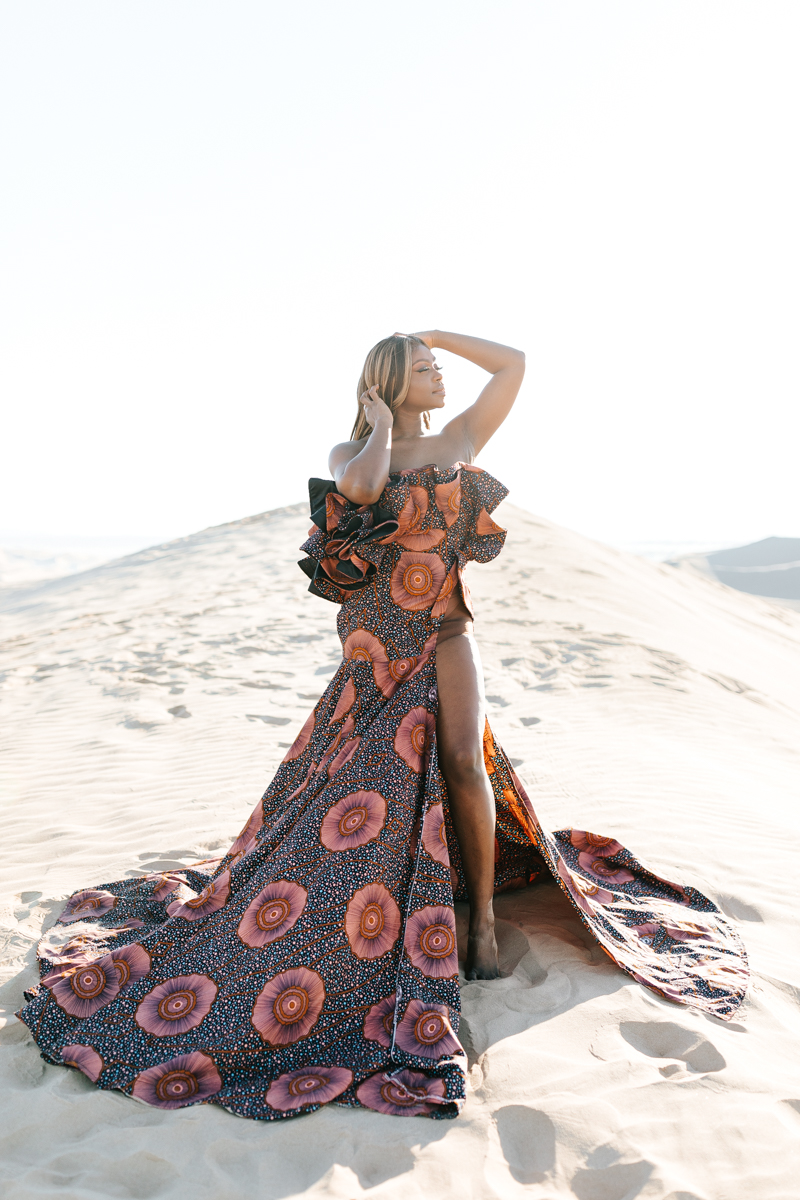 destination birthday portraits at gleams sand dunes in socal