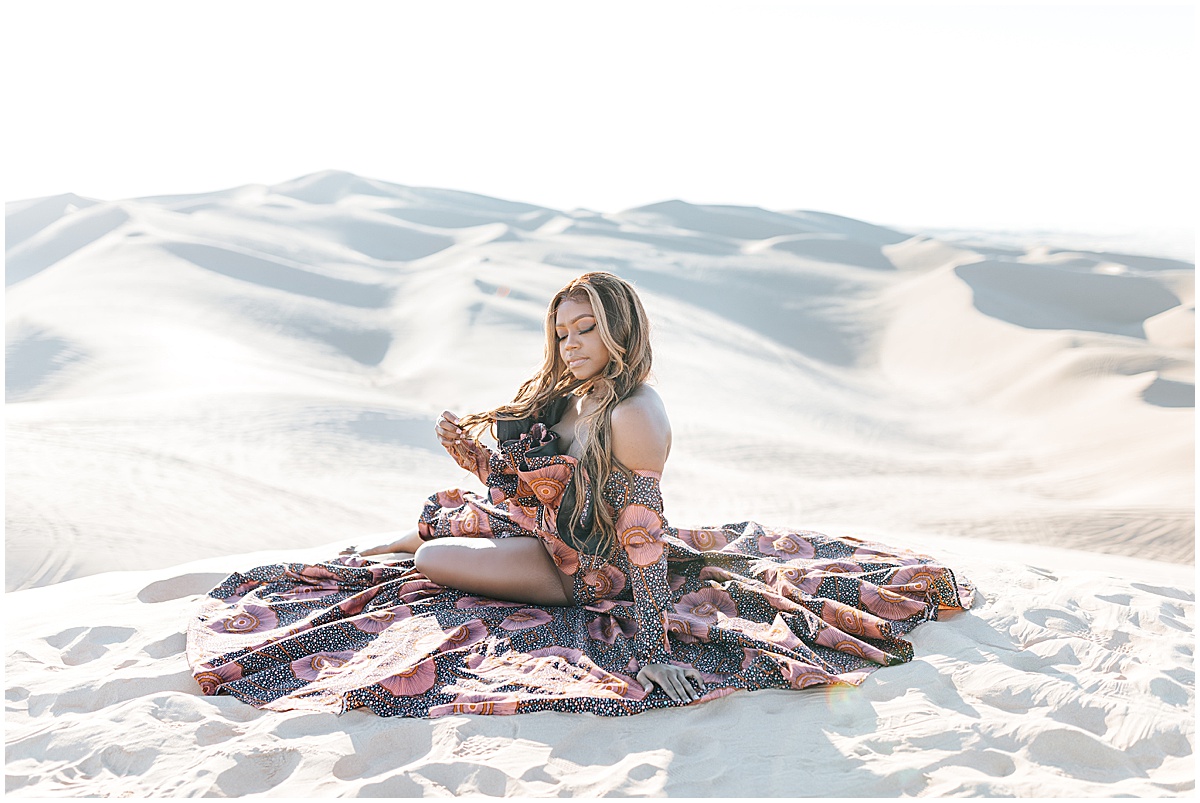 Destination Birthday Portraits at Glamis Sand Dunes in SoCal