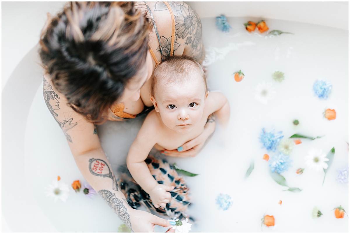Milk-Bath-Birthday-Portraits-Liz-Martinez-Creations_0001 milk bath birthday portraits for mommy and me photoshoot in Smyrna Delaware