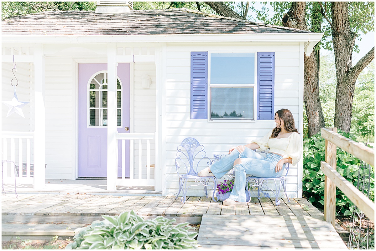 lavender fields senior portraits by liz Martinez creations 