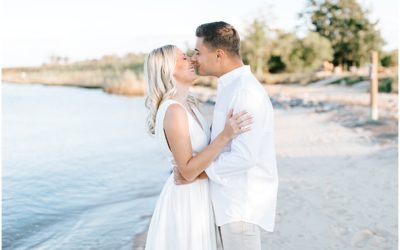 Intimate Beach Engagement Portraits in Smyrna DE