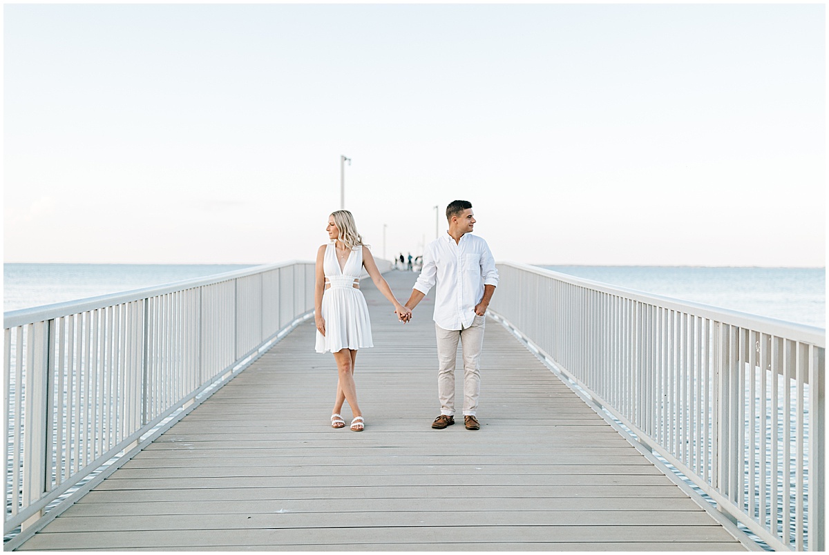 intimate beach engagement portraits