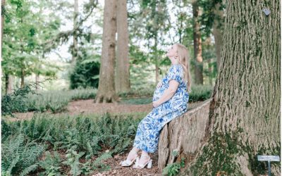 Longwood Gardens Maternity Portraits with Katie